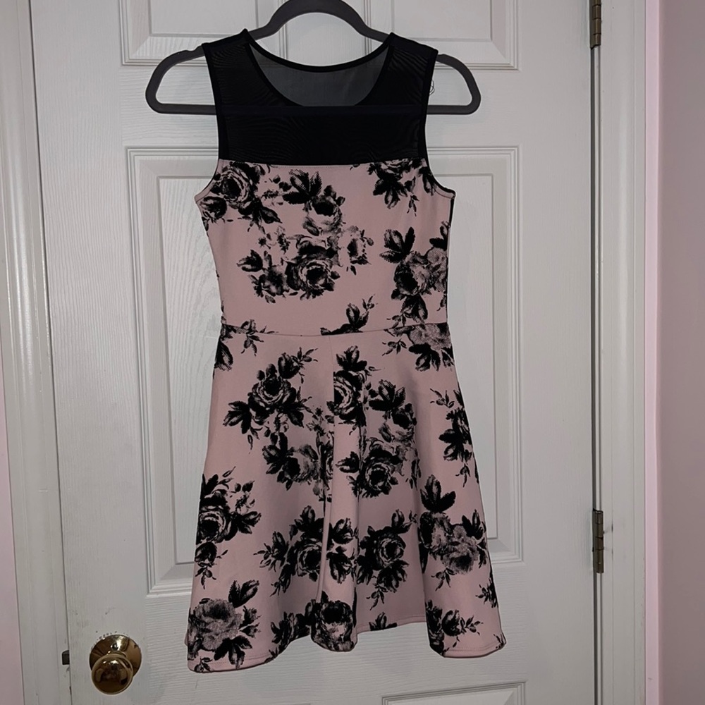 Trixxi Formal Rose Pattern Dress